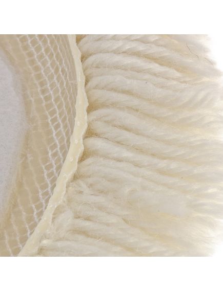 Насадка полировальная "под липучку" 125 мм плетеная шерстяная нить MATRIX 75957, фото , изображение 3 - Метэкс