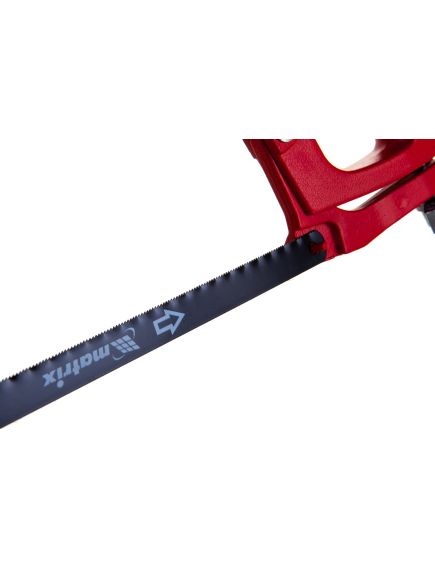 Ножовка по металлу 300 мм биметаллическое полотно обрезиненная рукоятка MATRIX 77593, фото , изображение 4 - Метэкс