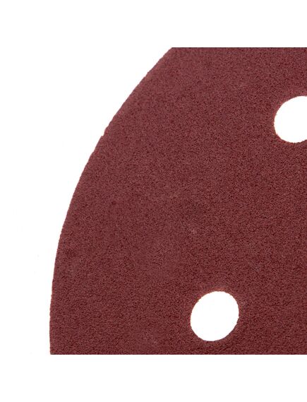 Круг абразивный на ворсовой подложке под "липучку" перфорированный 150 мм P150 5 шт MATRIX 73842, фото , изображение 2 - Метэкс