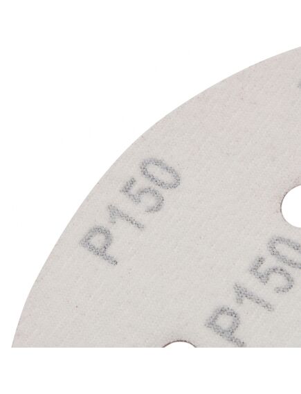 Круг абразивный на ворсовой подложке под "липучку" перфорированный 150 мм P150 5 шт MATRIX 73842, фото , изображение 3 - Метэкс