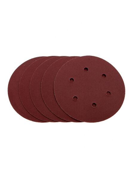 Круг абразивный на ворсовой подложке под "липучку" перфорированный 150 мм P150 5 шт MATRIX 73842, фото , изображение 4 - Метэкс