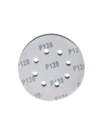Круг абразивный на ворсовой подложке под "липучку" перфорированный 125 мм P120 5 шт MATRIX 73806, фото , изображение 2 - Метэкс