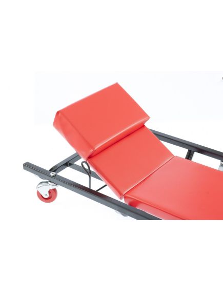 Лежак ремонтный на 6-ти колесах 1030 х 440 х 120 мм поднимающийся подголовник MATRIX 567455, фото , изображение 2 - Метэкс
