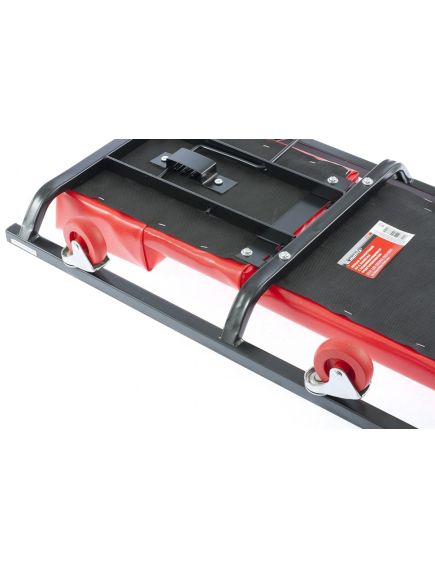 Лежак ремонтный на 6-ти колесах 1030 х 440 х 120 мм поднимающийся подголовник MATRIX 567455, фото , изображение 3 - Метэкс