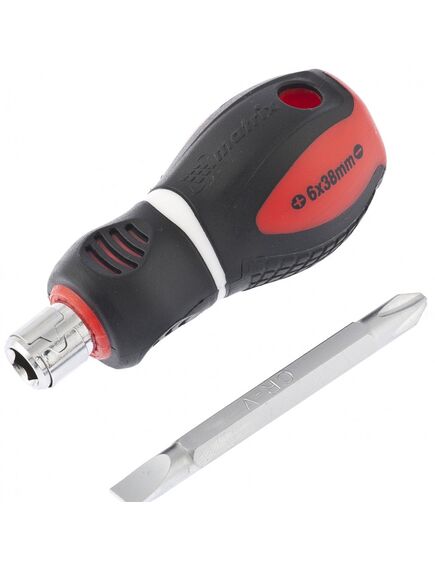 Отвертка SL6/ PH2 комбинированная 2-х компонентная рукоятка MATRIX 11581, фото , изображение 3 - Метэкс