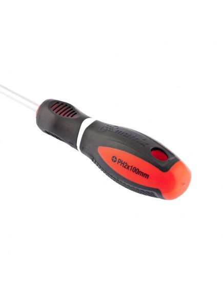 Отвертка PH2 х 100 мм Era 3-х компонентная рукоятка MATRIX 12060, фото , изображение 3 - Метэкс