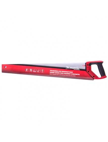 Ножовка по пенобетону 700 мм защитное покрытие твердосплавные напайки на зубья MATRIX 23382, фото , изображение 4 - Метэкс