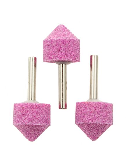 Шарошка абразивная конус 25 x 25 x 6 мм F46 3 шт MATRIX 76004, фото , изображение 5 - Метэкс