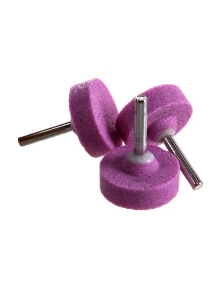 Шарошка абразивная диск 38 x 12 x 6 мм F46 3 шт MATRIX 76009, фото , изображение 2 - Метэкс