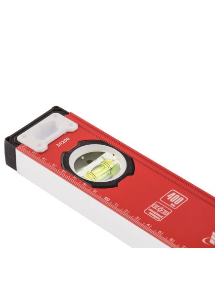 Уровень алюминиевый 400 мм фрезерованный 3 глазка MATRIX 34200, фото , изображение 4 - Метэкс