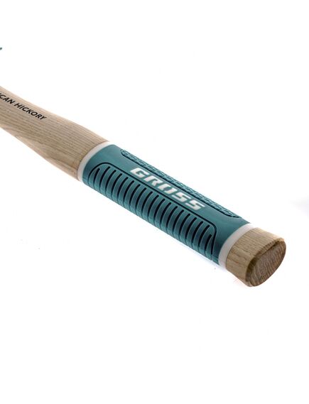 Молоток-гвоздодер 200 г угол 45 магнит обрезиненная рукоятка AMERICAN HICKORY GROSS 10414, фото , изображение 3 - Метэкс