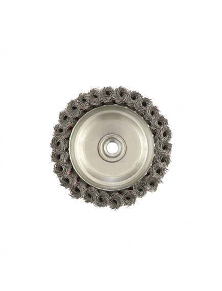 Щетка для УШМ 125 мм М14 "чашка" крученая проволока 0,35 мм MATRIX 74617, фото , изображение 4 - Метэкс