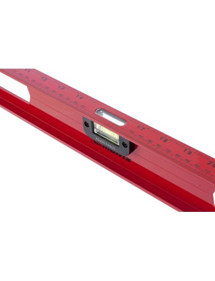 Уровень алюминиевый 800 мм "Рельс" 3 глазка усиленный MATRIX 34008, фото , изображение 3 - Метэкс