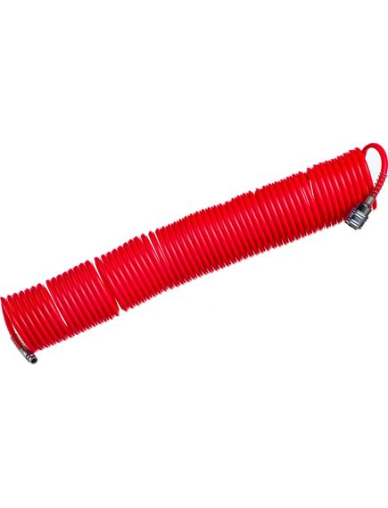 Шланг спиральный воздушный 15 м с быстросъемными соединениями MATRIX 57006, фото , изображение 2 - Метэкс