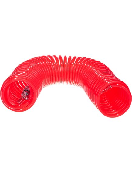 Шланг спиральный воздушный 10 м с быстросъемными соединениями MATRIX 57004, фото , изображение 2 - Метэкс