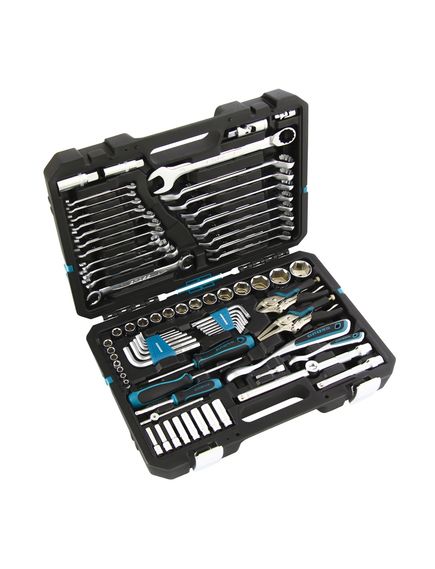 Набор инструментов 1/2", 1/4" 78 предметов 120 зубьев GROSS 14148, фото , изображение 2 - Метэкс