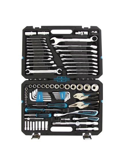 Набор инструментов 1/2", 1/4" 78 предметов 120 зубьев GROSS 14148, фото , изображение 3 - Метэкс