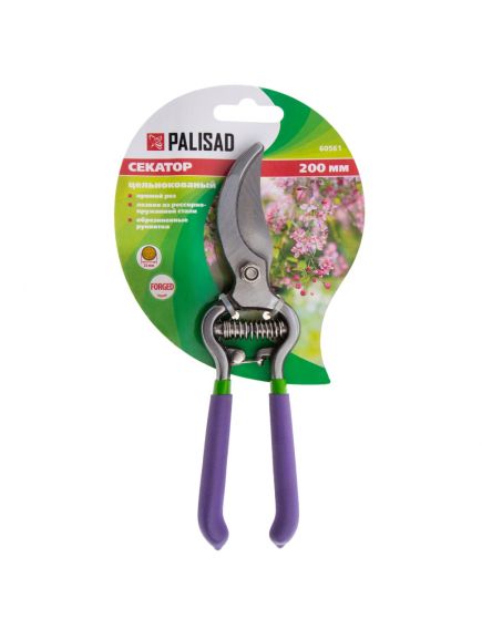 Секатор 200 мм прямой рез обрезиненные рукоятки PALISAD 60561, фото , изображение 6 - Метэкс