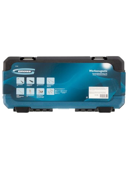 Набор инструментов 1/4" 42 предмета 120 зубьев GROSS 14146, фото , изображение 8 - Метэкс