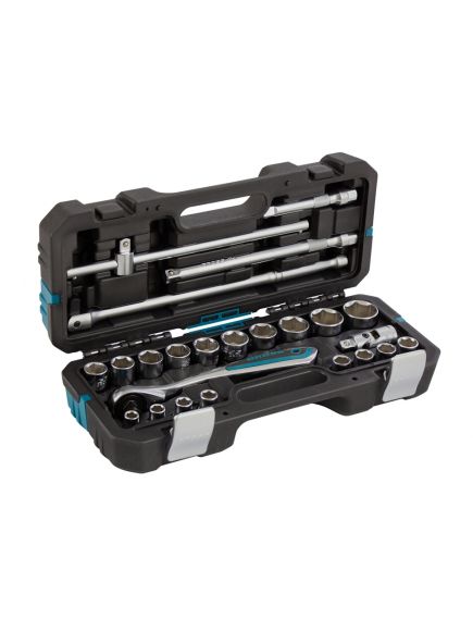 Набор инструментов 1/2" 24 предмета 120 зубьев GROSS 14147, фото , изображение 2 - Метэкс