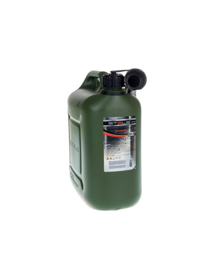 Канистра для ГСМ 10 л пластиковая усиленная STELS 53126, фото , изображение 3 - Метэкс