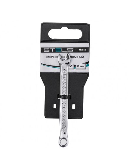 Ключ комбинированный 6 мм антислип STELS 15243, фото , изображение 4 - Метэкс