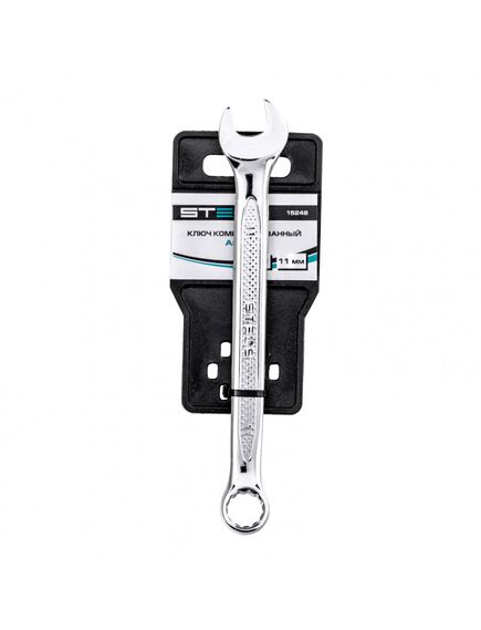 Ключ комбинированный 11 мм антислип STELS 15248, фото , изображение 4 - Метэкс