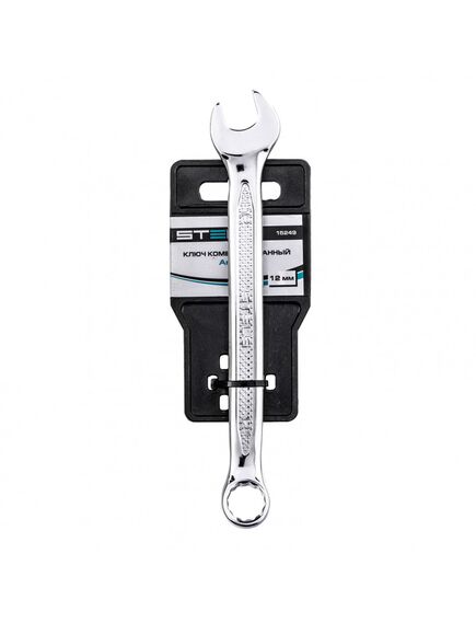 Ключ комбинированный 12 мм антислип STELS 15249, фото , изображение 4 - Метэкс