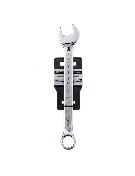 Ключ комбинированный 19 мм антислип STELS 15256, фото , изображение 4 - Метэкс