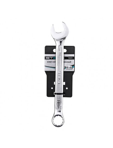 Ключ комбинированный 20 мм антислип STELS 15257, фото , изображение 4 - Метэкс