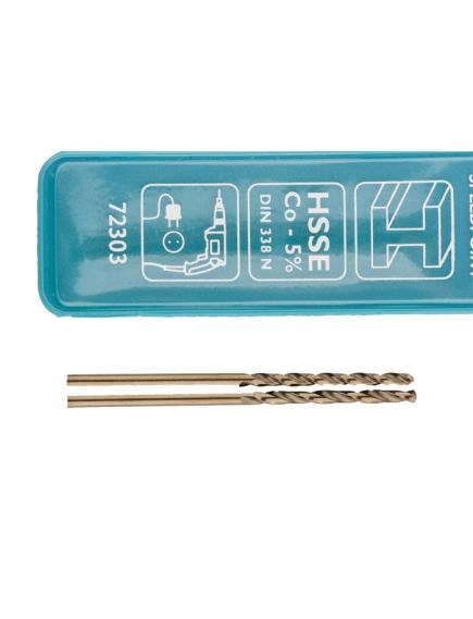 Сверло по металлу 2,0 мм (2 шт) HSS-Co GROSS 72303, фото , изображение 3 - Метэкс