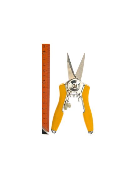 Секатор 150 мм цветочный металлические обрезиненные рукоятки PALISAD 60500, фото , изображение 2 - Метэкс