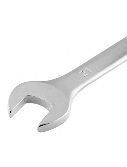 Ключ комбинированный 21 мм матовый хром STELS 15225, фото , изображение 2 - Метэкс