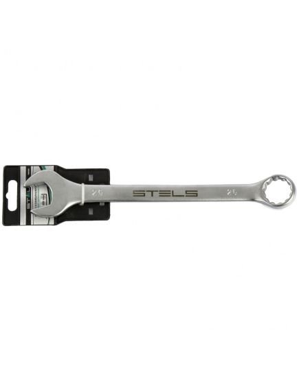 Ключ комбинированный 26 мм матовый хром STELS 15228, фото , изображение 2 - Метэкс