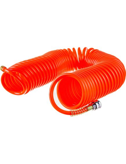 Шланг спиральный воздушный 15 м с быстросъемными соединениями STELS 57019, фото , изображение 3 - Метэкс