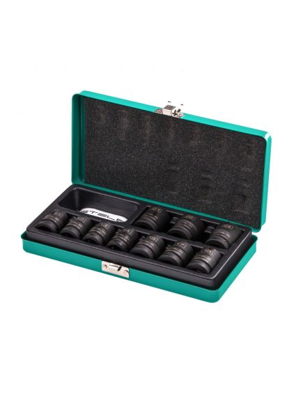 Набор шестигранных ударных торцевых головок 1/2" 10-24 мм 10 шт STELS 13997, фото , изображение 3 - Метэкс