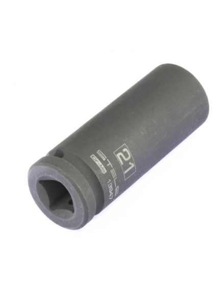 Головка торцевая ударная 1/2" 21 мм удлиненная STELS 13947, фото , изображение 3 - Метэкс