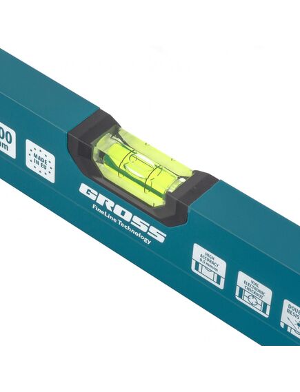 Уровень алюминиевый 800 мм 2 глазка Handwerker GROSS 33902, фото , изображение 2 - Метэкс