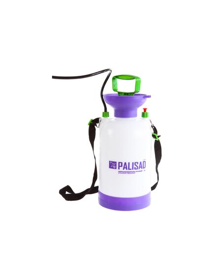 Опрыскиватель 5 л ручной усиленный с насосом шлангом разбрызгивателем PALISAD 64745, фото , изображение 2 - Метэкс