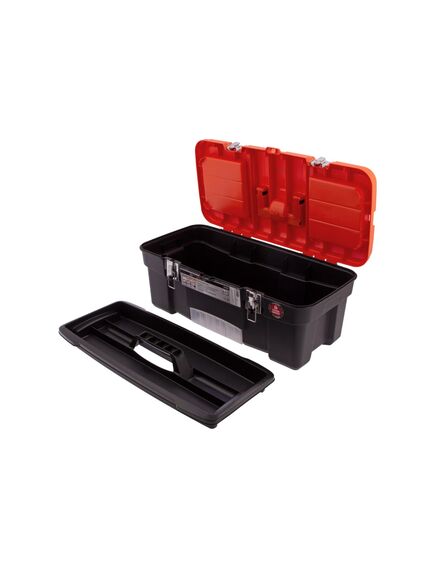 Ящик для инструмента 22" с металлическими замками 560x285x235 ммSTELS 90748, фото , изображение 6 - Метэкс