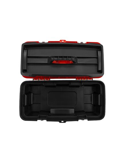 Ящик для инструмента 22" с металлическими замками 560x285x235 ммSTELS 90748, фото , изображение 7 - Метэкс