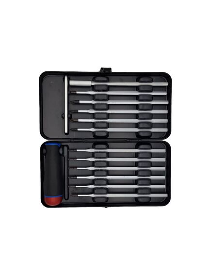 Отвертка c регулировкой крутящего момента 1.5-3.0 Нм с набором насадок 12 шт в кейсе FELO 10099716, фото , изображение 7 - Метэкс