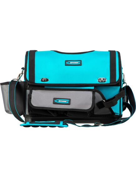 Переноска для инструмента 400х225х300 мм пластиковое дно наплечный ремень GROSS 90274, фото , изображение 5 - Метэкс