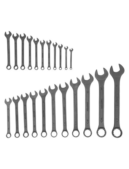 Набор ключей комбинированных 6 - 32 мм 22 шт фосфатированные СИБРТЕХ 15479, фото , изображение 2 - Метэкс