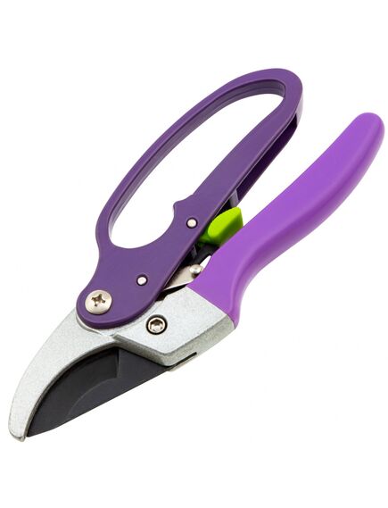 Секатор 200 мм прямой рез храповой механизм металлические обрезиненные рукоятки PALISAD 60488, фото , изображение 2 - Метэкс