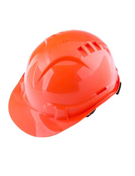 Каска защитная с храповым механизмом (К-03) оранжевая СИБРТЕХ 89108, фото  - Метэкс