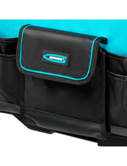 Сумка для инструмента 460х240х340 мм выдвижная рукоятка, колеса GROSS 90277, фото , изображение 12 - Метэкс