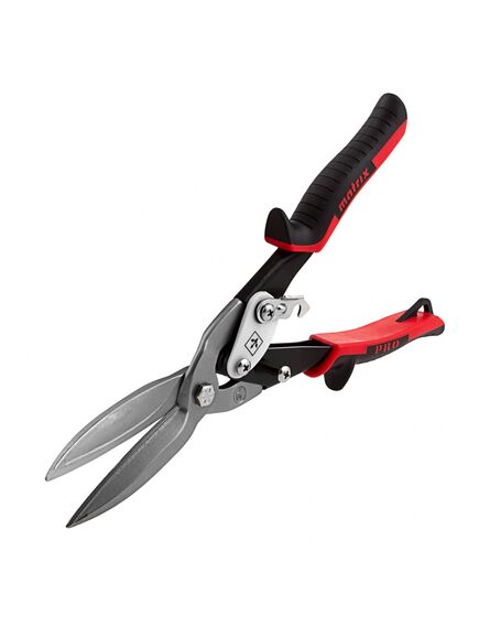 Ножницы по металлу 290 мм удлиненные прямой рез двухкомпонентные обрезиненные рукоятки MATRIX 78328, фото , изображение 2 - Метэкс