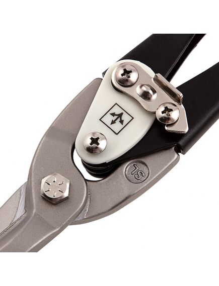 Ножницы по металлу 290 мм удлиненные прямой рез двухкомпонентные обрезиненные рукоятки MATRIX 78328, фото , изображение 5 - Метэкс