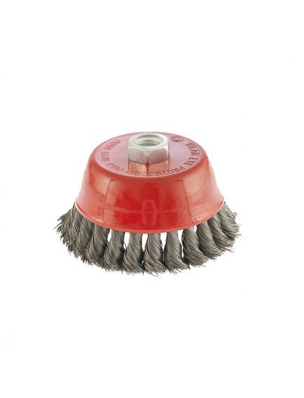 Щетка для УШМ 100 мм М14 "чашка" крученая проволока 0,35 мм MATRIX 74615, фото , изображение 2 - Метэкс